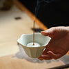Elegant lotus incense holder green color