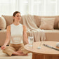 Lighting incense during meditation