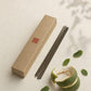 First Ink focus incense box with a single stick, ivory background